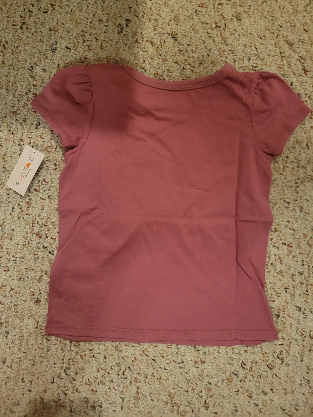 Garanimals Mauve Pink Dalmatian & Floral Short Sleeve Tee - Picture 3 of 5